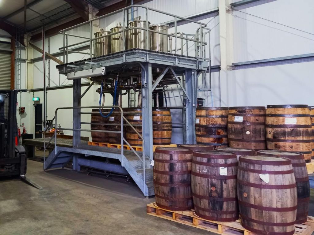 Whiskey Cask Filling West Cork Distillers